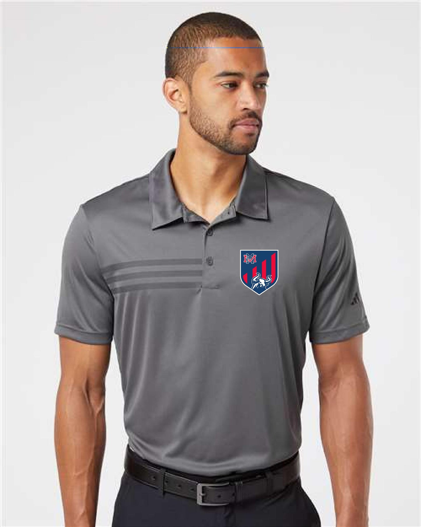 Memorial MENS SOCCER Adidas Polo NEW SHIELD LOGO