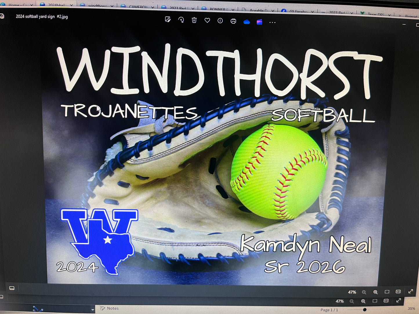 Windthorst yard signs