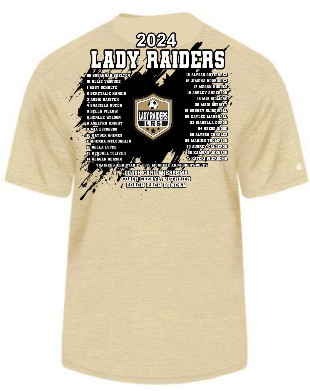 Lady Raiders Play off PARENT SHIRT