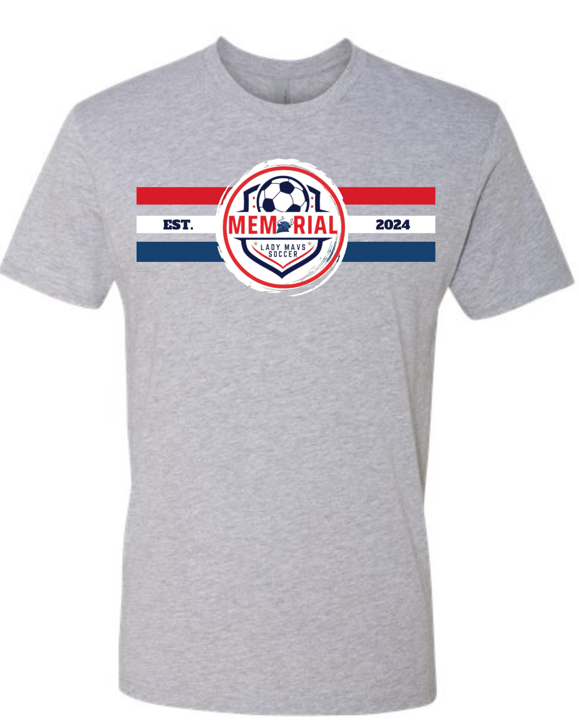 Lady Mavs red white and blue established shirt