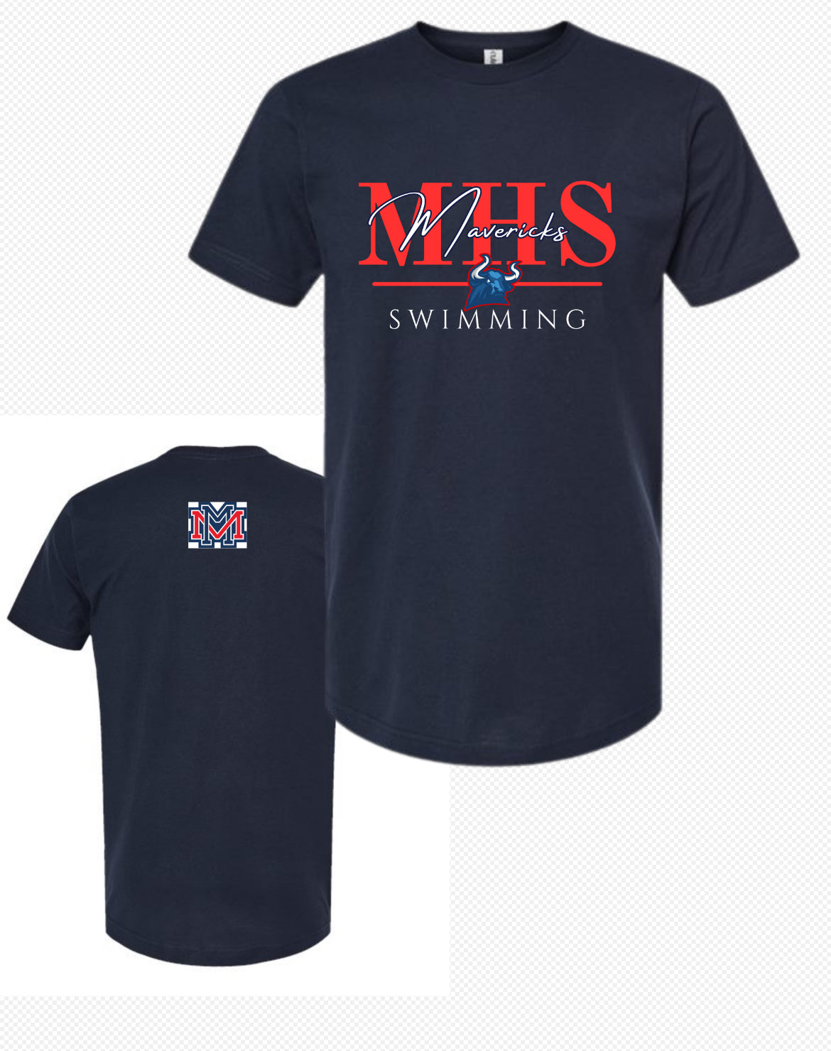 Memorial swim team MHS shirt