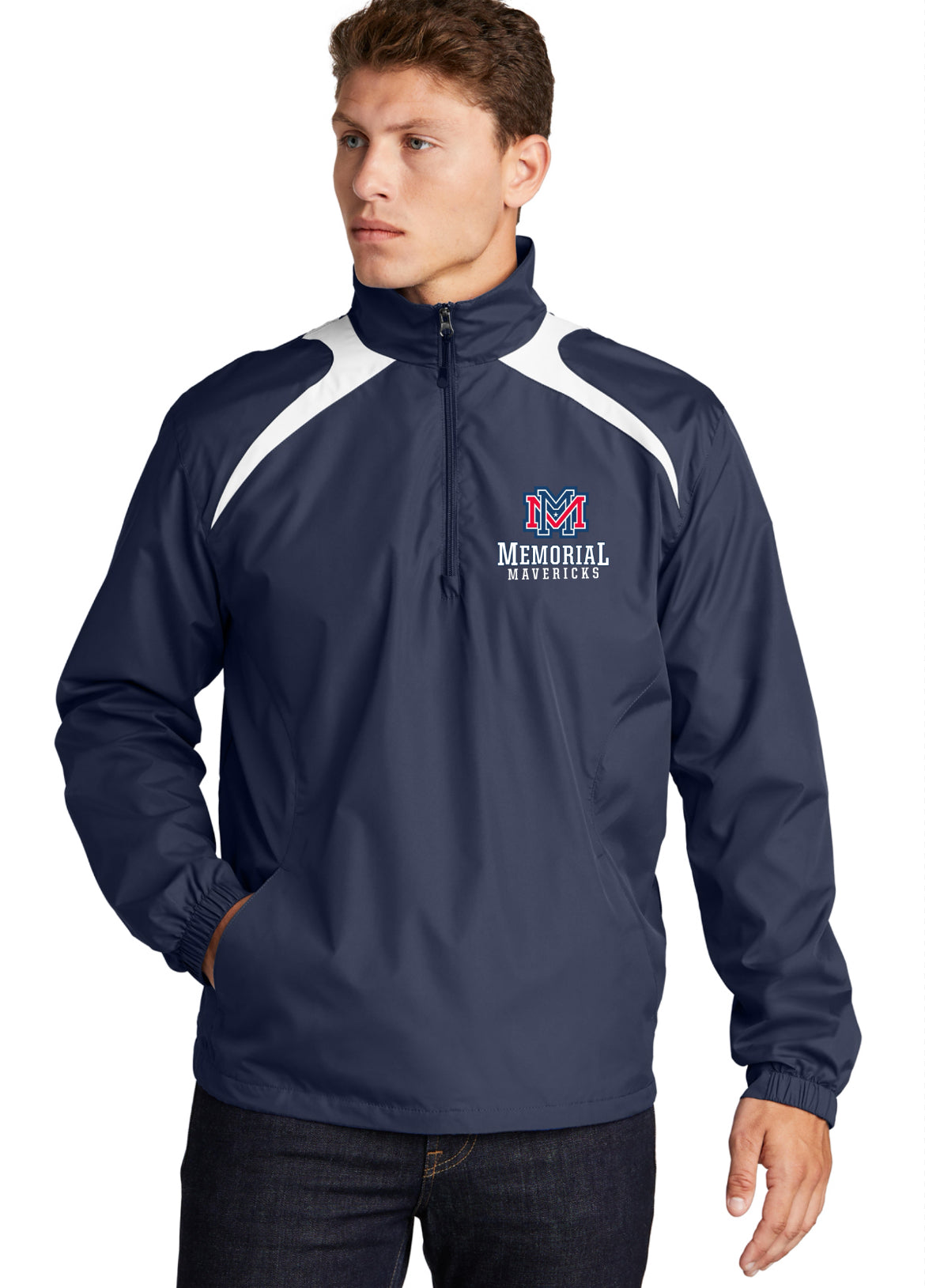 Memorial Jacket stripe sleeve with embroidery