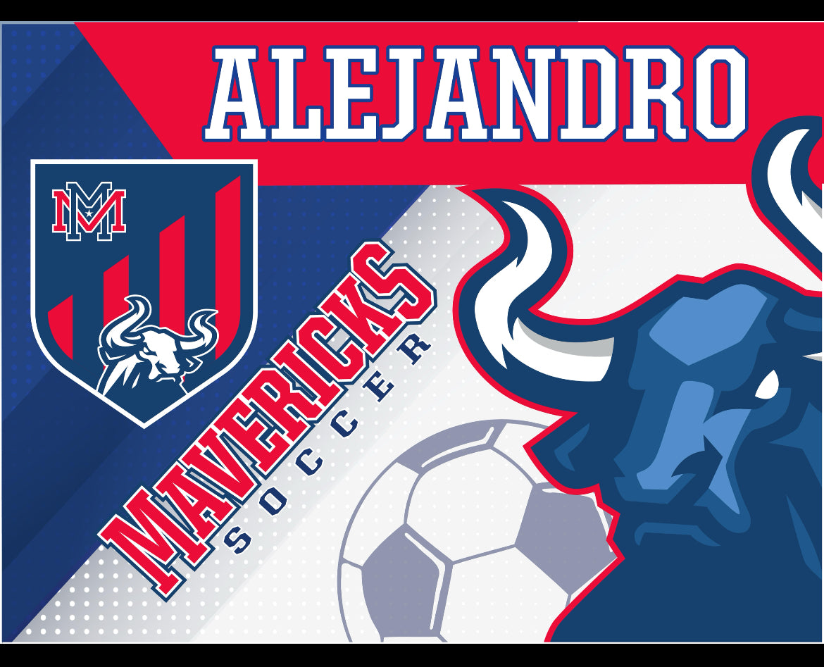 Memorial MENS SOCCER Custom yard signs