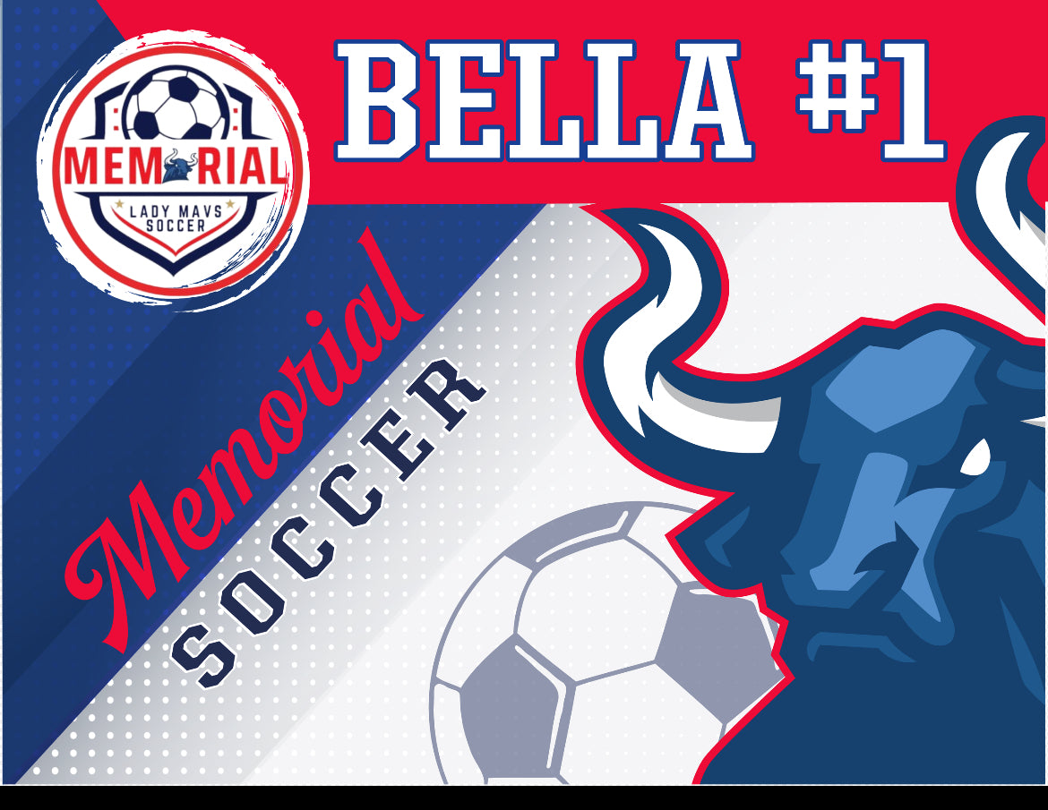 Memorial WOMENS SOCCER Custom yard signs
