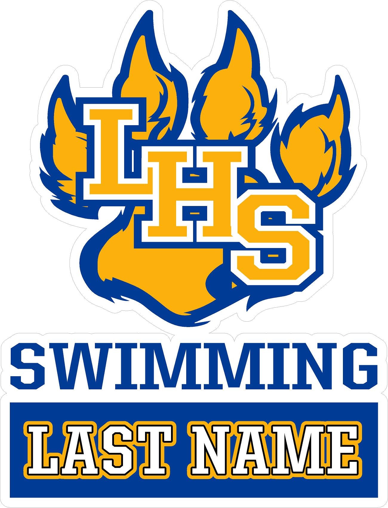 Legacy swimming Decals