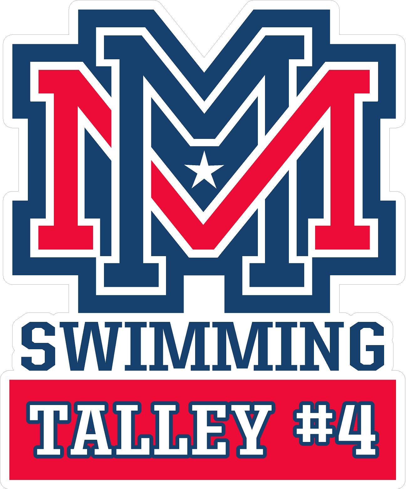 Memorial Swim Team Name decals
