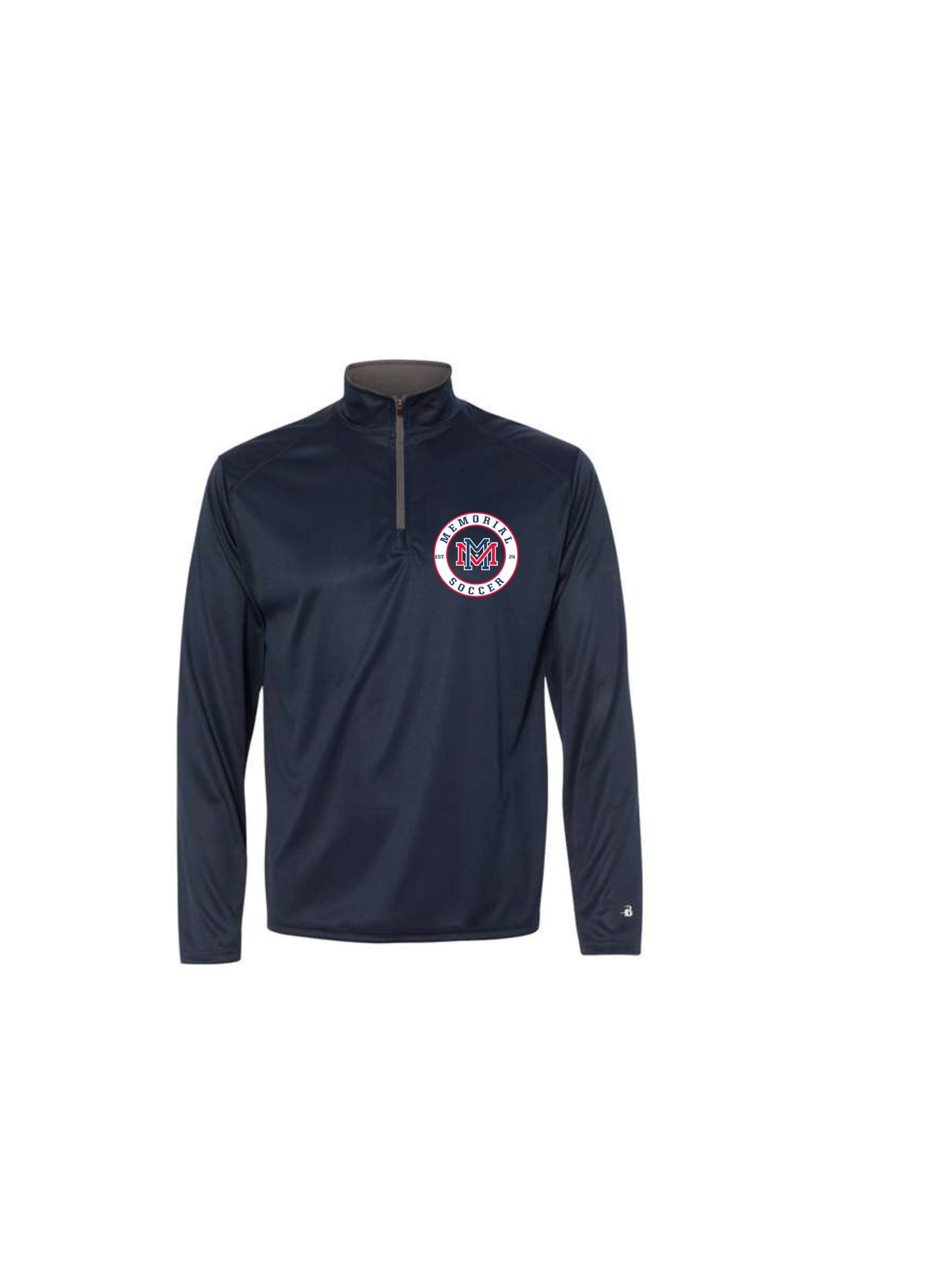 Memorial mavs soccer 1/4 zip pullover