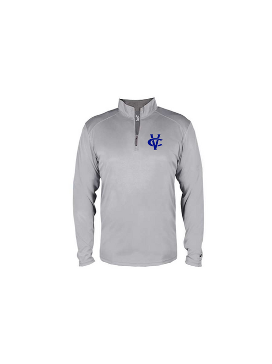 VERNON COLLEGE 1/4 ZIP PULLOVER WITH EMBROIDERY