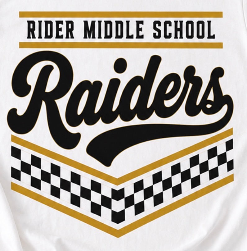 RIDER MIDDLE SCHOOL CHECKERED SHIRT PTO
