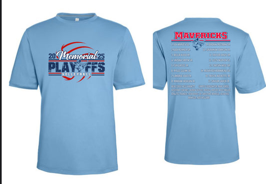 2025 MEMORIAL VOLLEYBALL PLAYOFF SHIRTS
