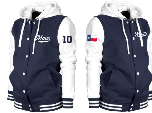 HOODIE STYLE LETTERMAN JACKET