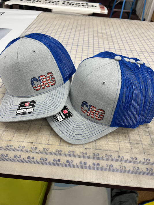 Wood Flag CRG on richardson Hat