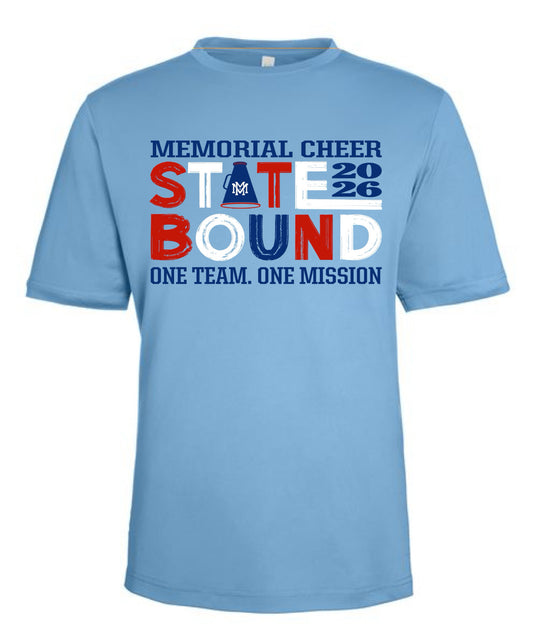 2026 MEMORIAL STATE BOUND CHEER SHIRTS