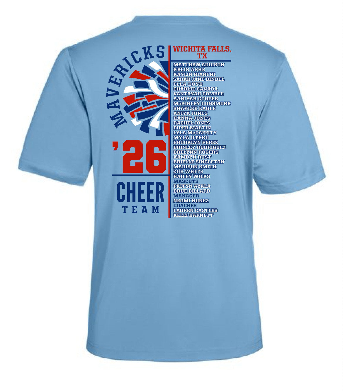 2026 MEMORIAL STATE BOUND CHEER SHIRTS