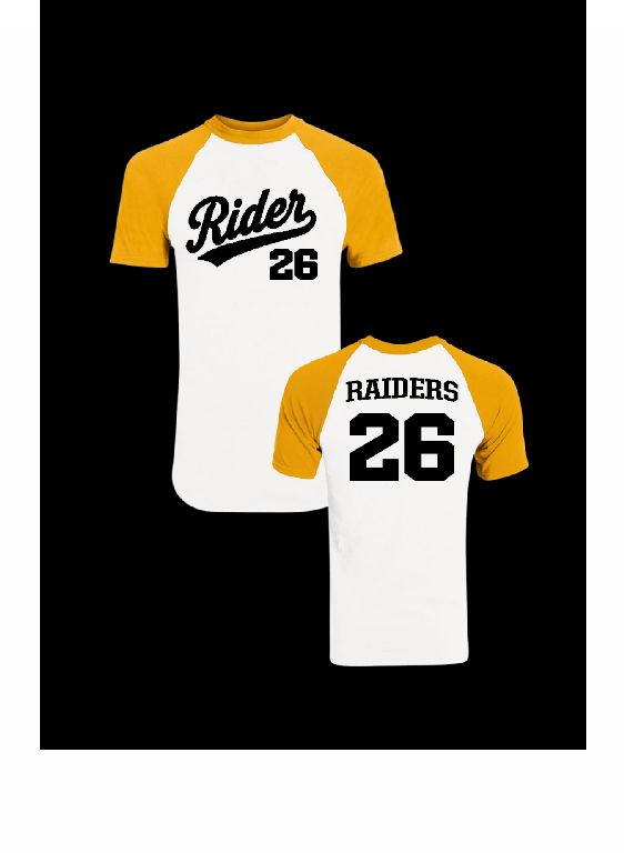 RAIDERS EXCLUSIVE SOFTBALL GAME RAGLAN- PTO