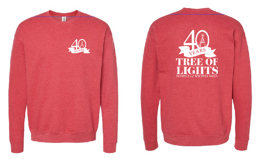 HOSPICE  STAFF- TREE OF LIGHTS CREW NECK